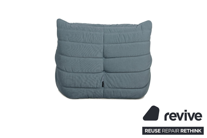 Ligne Roset Stoff Togo Sessel Neubezug Taubenblau