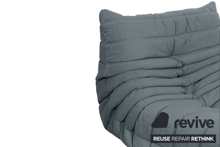 Ligne Roset Stoff Togo Sessel Neubezug Taubenblau
