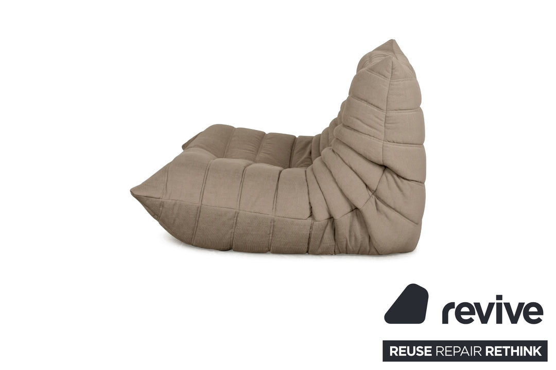 Ligne Roset Stoff Togo Sessel Neubezug Taupe