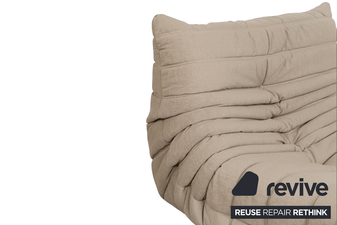 Ligne Roset Stoff Togo Sessel Neubezug Taupe