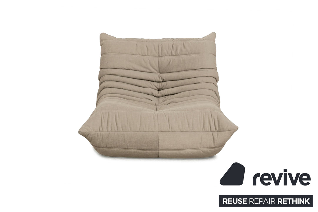 Ligne Roset Stoff Togo Sessel Neubezug Taupe