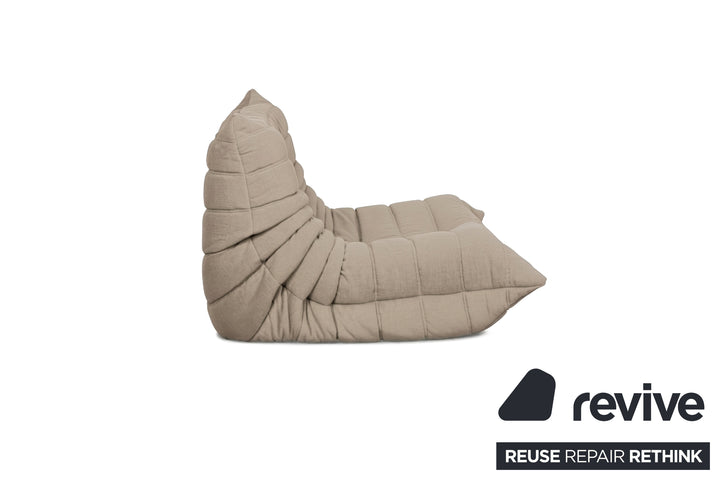 Ligne Roset Stoff Togo Sessel Neubezug Taupe