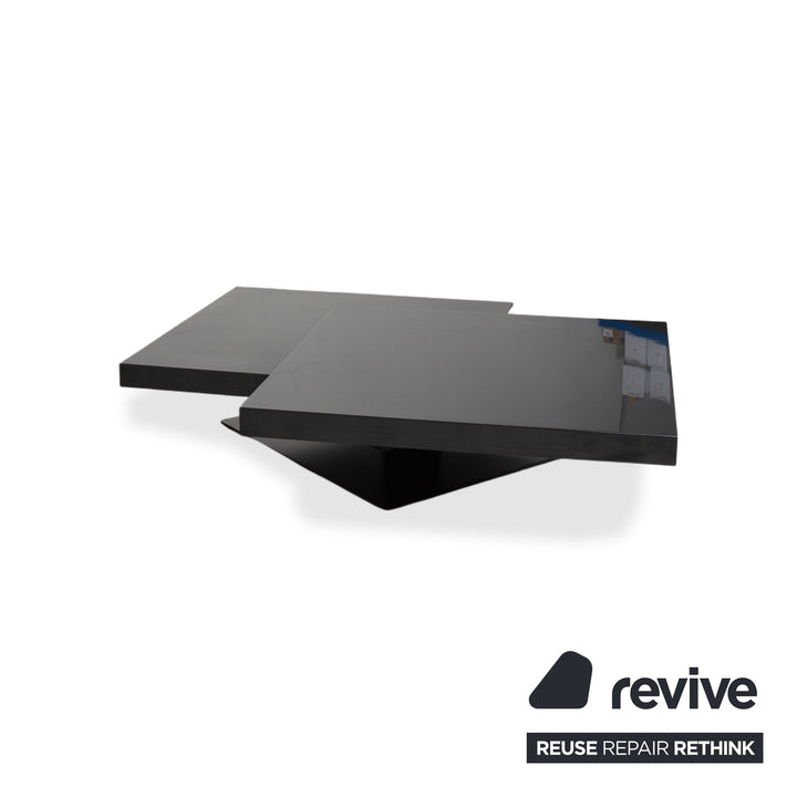 Ligne Roset Strates Holz Glas Couchtisch Schwarz manuelle Funktion