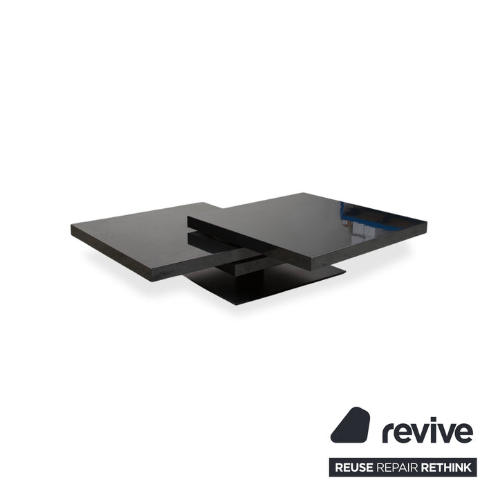 Ligne Roset Strates Holz Glas Couchtisch Schwarz manuelle Funktion