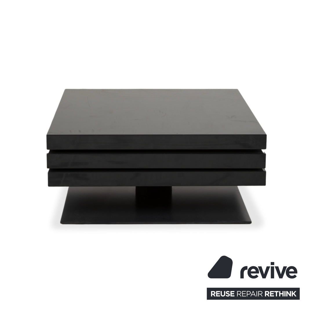 Ligne Roset Strates Holz Glas Couchtisch Schwarz manuelle Funktion