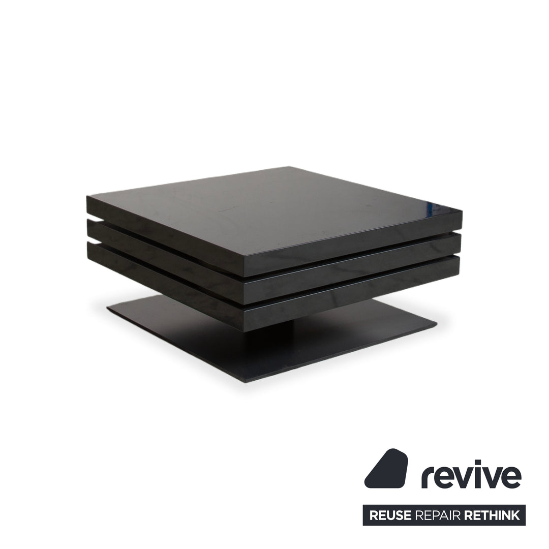 Ligne Roset Strates Holz Glas Couchtisch Schwarz manuelle Funktion