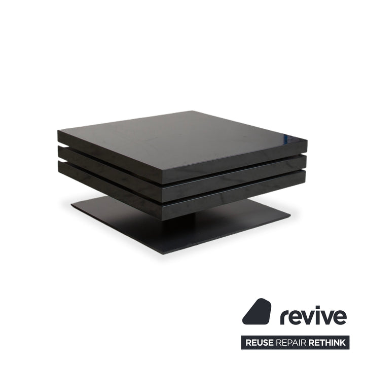 Ligne Roset Strates Holz Glas Couchtisch Schwarz manuelle Funktion