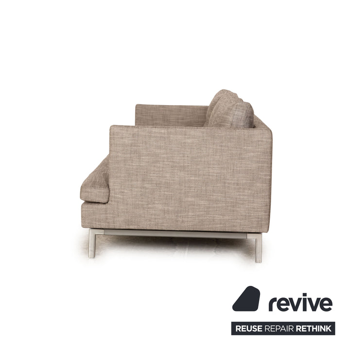ligne roset Stricto Sensu Stoff Dreisitzer Beige Sofa Couch