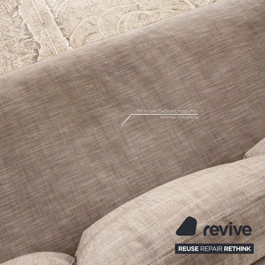 ligne roset Stricto Sensu Stoff Dreisitzer Beige Sofa Couch