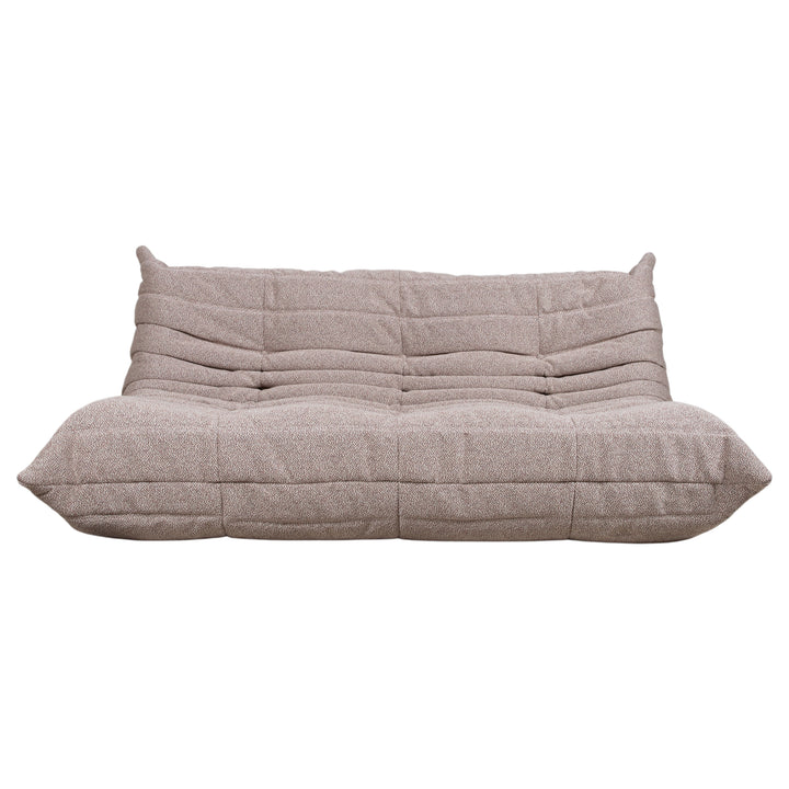 Ligne Roset Togo Dreisitzer Creme Grau Taupe Neubezug