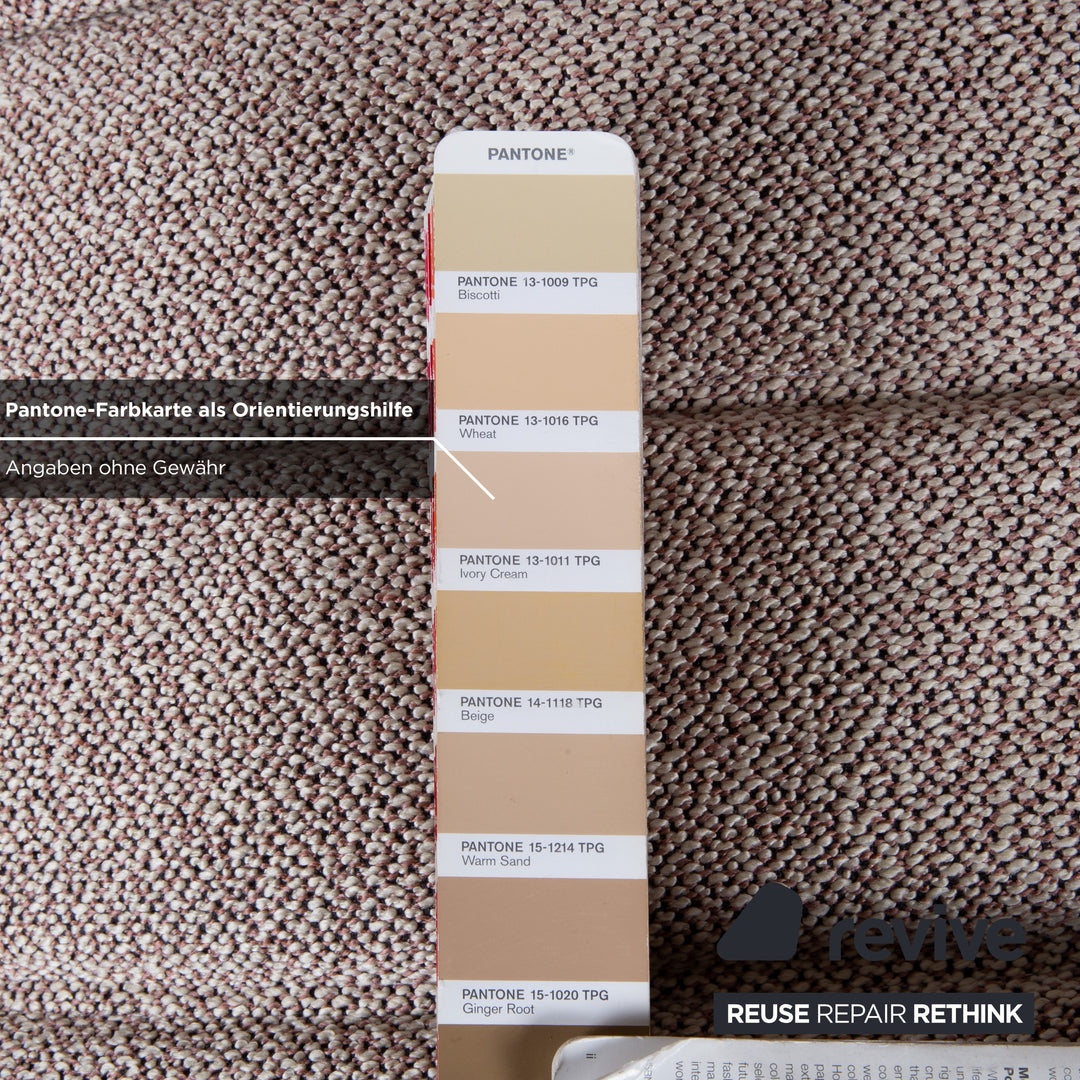 Ligne Roset Togo Dreisitzer Creme Grau Taupe Neubezug