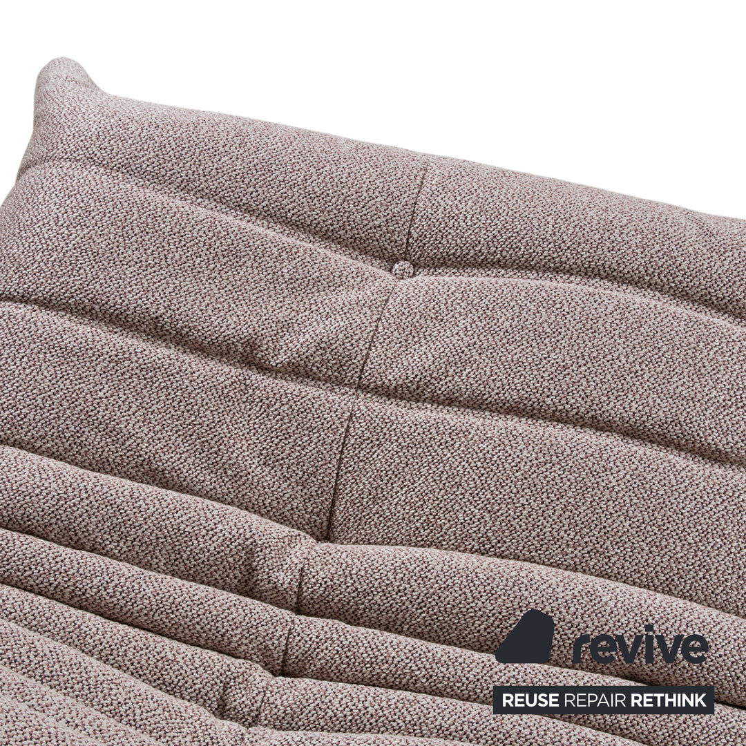Ligne Roset Togo Dreisitzer Creme Grau Taupe