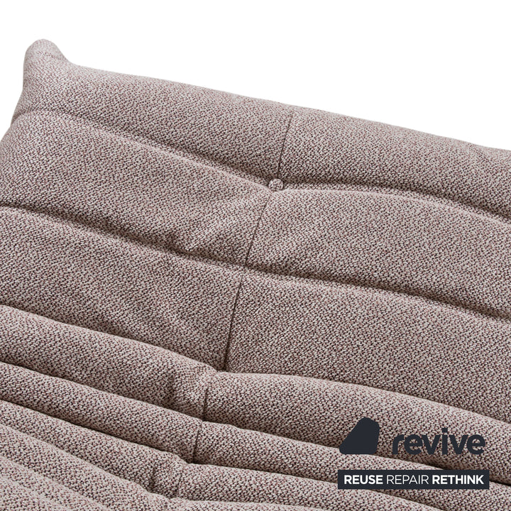 Ligne Roset Togo Dreisitzer Creme Grau Taupe