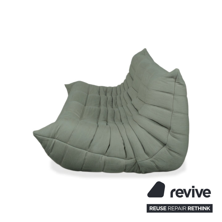 Ligne Roset Togo Dreisitzer Sofa Couch Stoff Minzgrün Neubezug