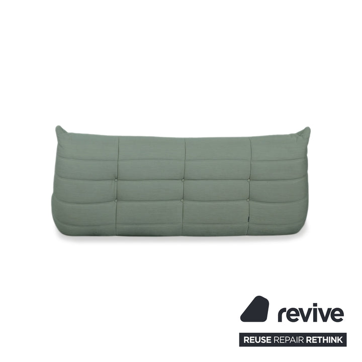 Ligne Roset Togo Dreisitzer Sofa Couch Stoff Minzgrün Neubezug