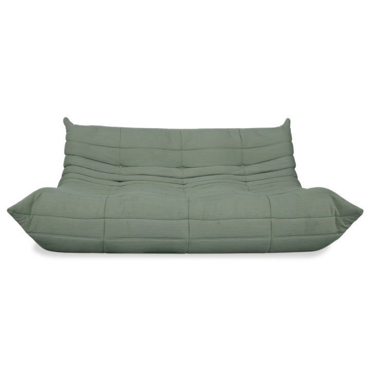 Ligne Roset Togo Dreisitzer Sofa Couch Stoff Minzgrün Neubezug