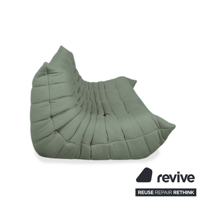 Ligne Roset Togo Dreisitzer Sofa Couch Stoff Minzgrün Neubezug