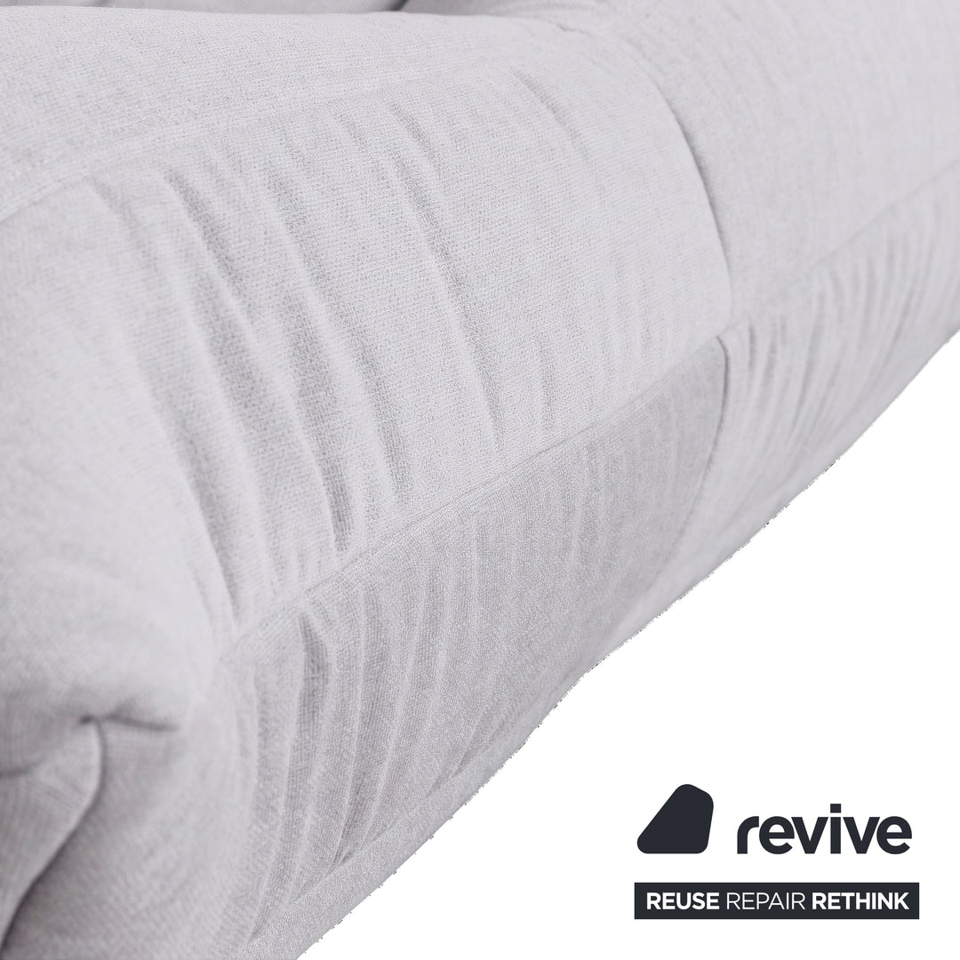 Ligne Roset Togo canapé trois places tissu blanc nouvelle housse