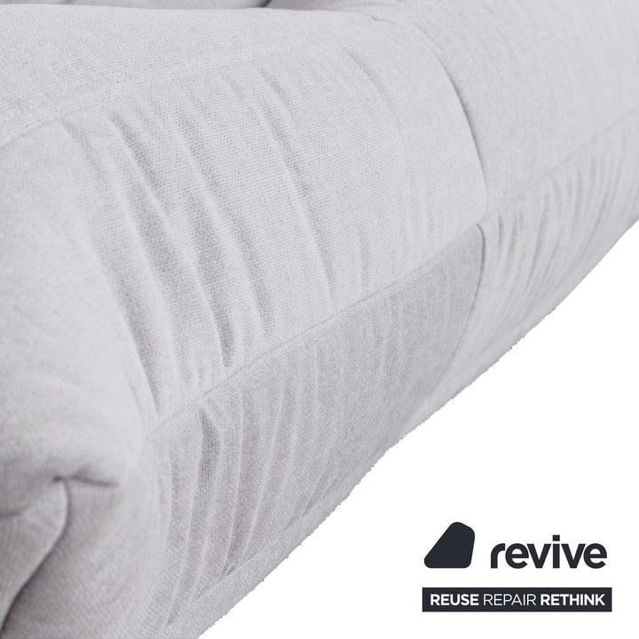 Ligne Roset Togo canapé trois places tissu blanc nouvelle housse
