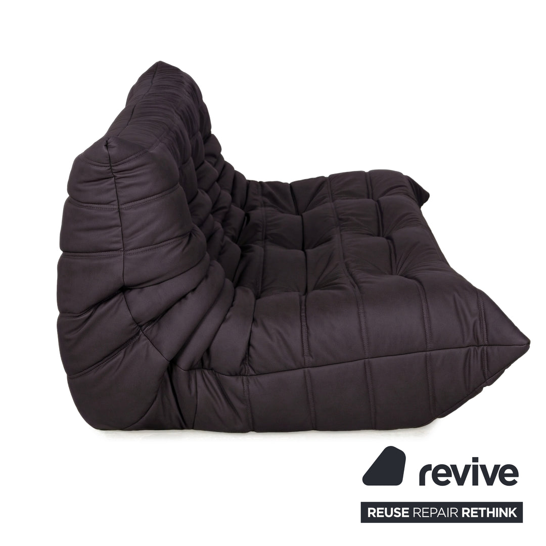 Ligne Roset Togo Dreisitzer Sofa Stoff Anthrazit Couch Neubezug MALOU 185