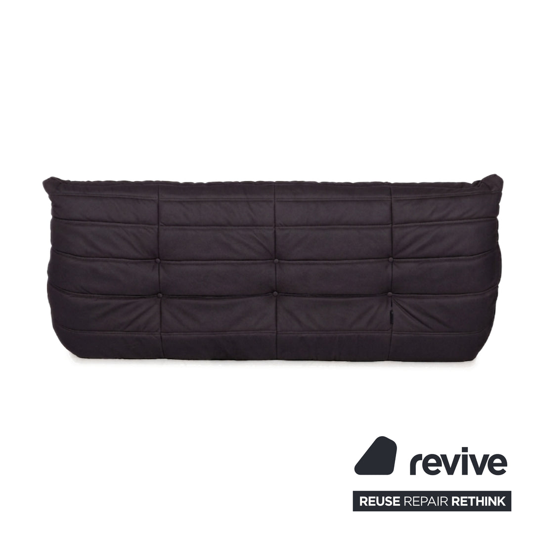 Ligne Roset Togo Dreisitzer Sofa Stoff Anthrazit Couch Neubezug MALOU 185