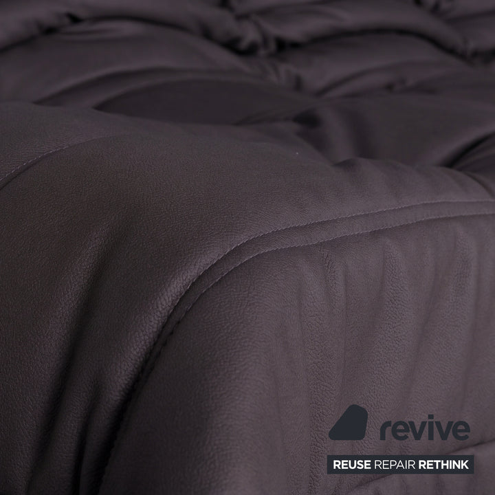 Ligne Roset Togo Dreisitzer Sofa Stoff Anthrazit Couch Neubezug MALOU 185