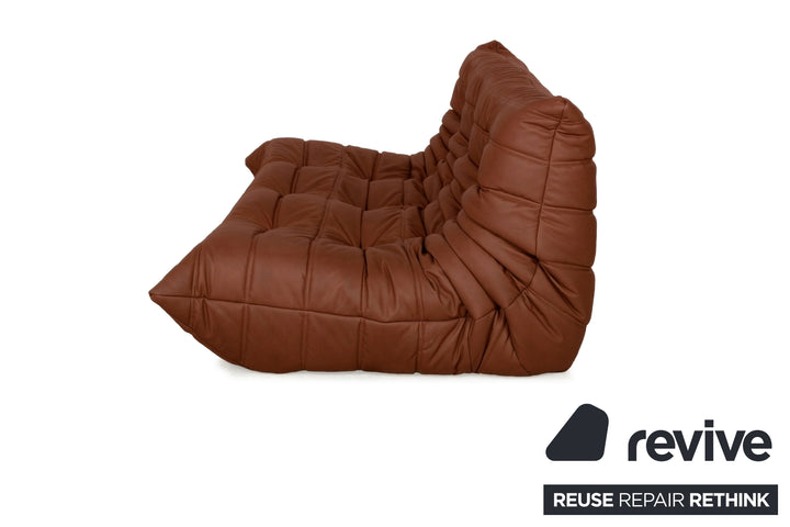 Ligne Roset Togo Dreisitzer Sofa Stoff Braun Rostbraun Couch Neubezug