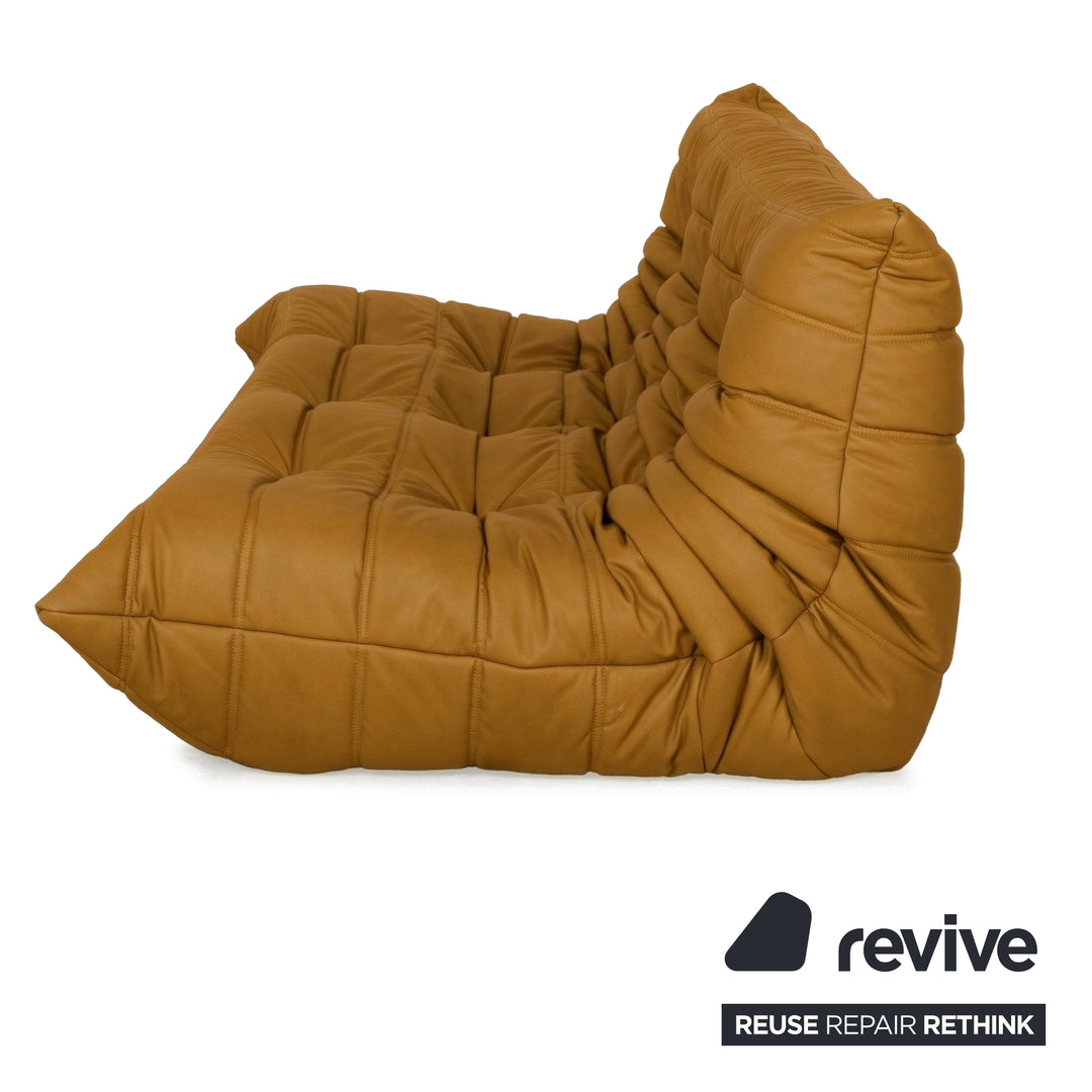 Ligne Roset Togo Dreisitzer Sofa Stoff Gelb Couch Neubezug MALOU 148
