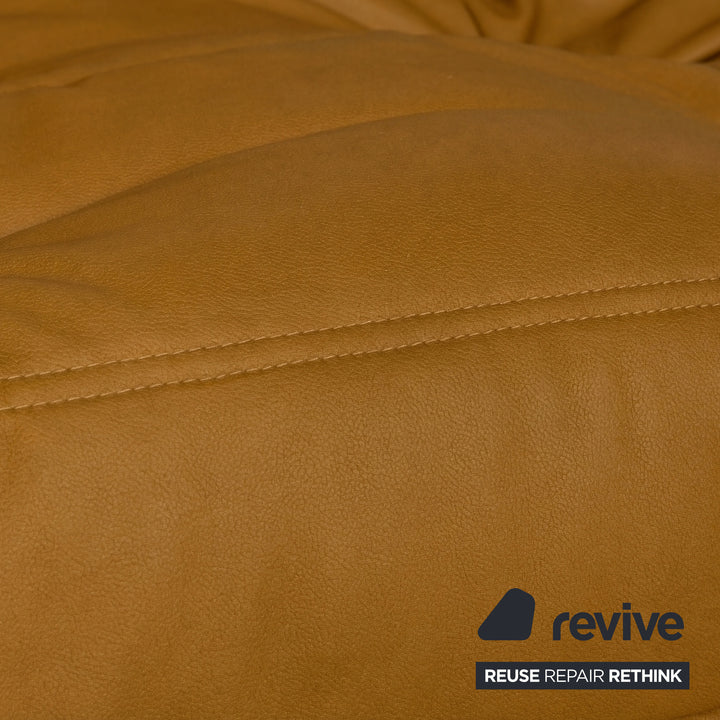 Ligne Roset Togo Dreisitzer Sofa Couch Stoff Senfgelb Neubezug