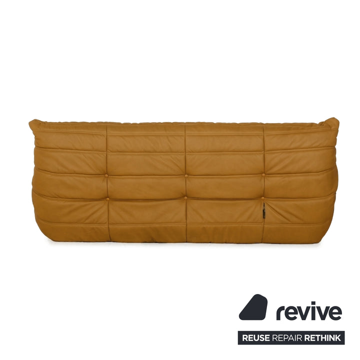 Ligne Roset Togo Dreisitzer Sofa Stoff Gelb Couch Neubezug MALOU 148