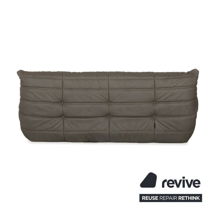 Ligne Roset Togo Dreisitzer Sofa Stoff Grau Couch Neubezug MALOU 176