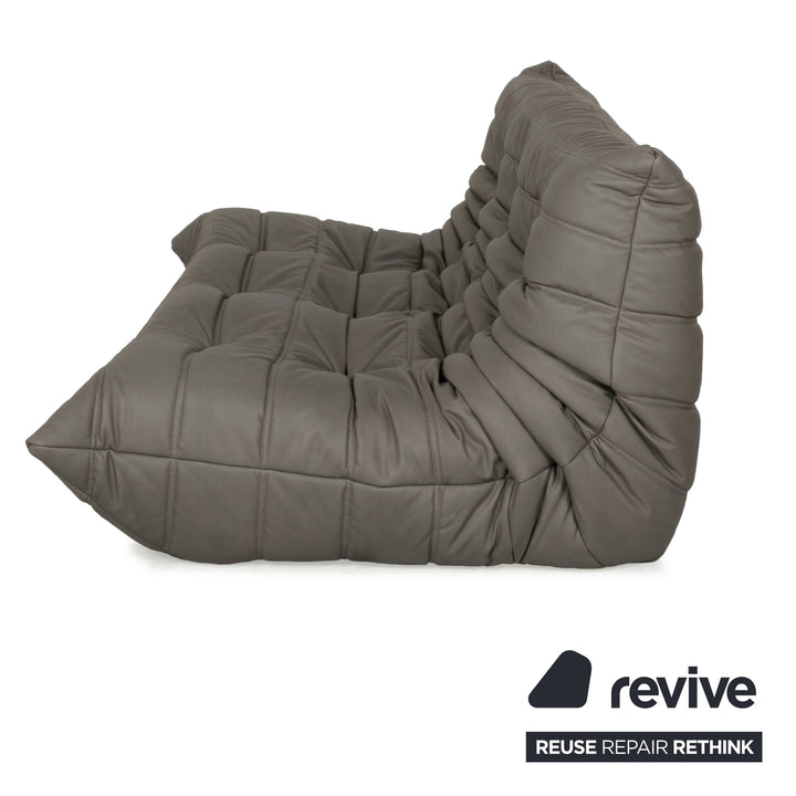 Ligne Roset Togo Dreisitzer Sofa Stoff Grau Couch Neubezug MALOU 176