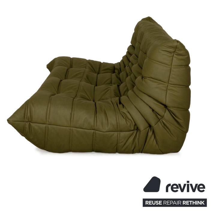 Ligne Roset Togo Dreisitzer Sofa Stoff Grün Waldmeister Couch Neubezug MALOU 157