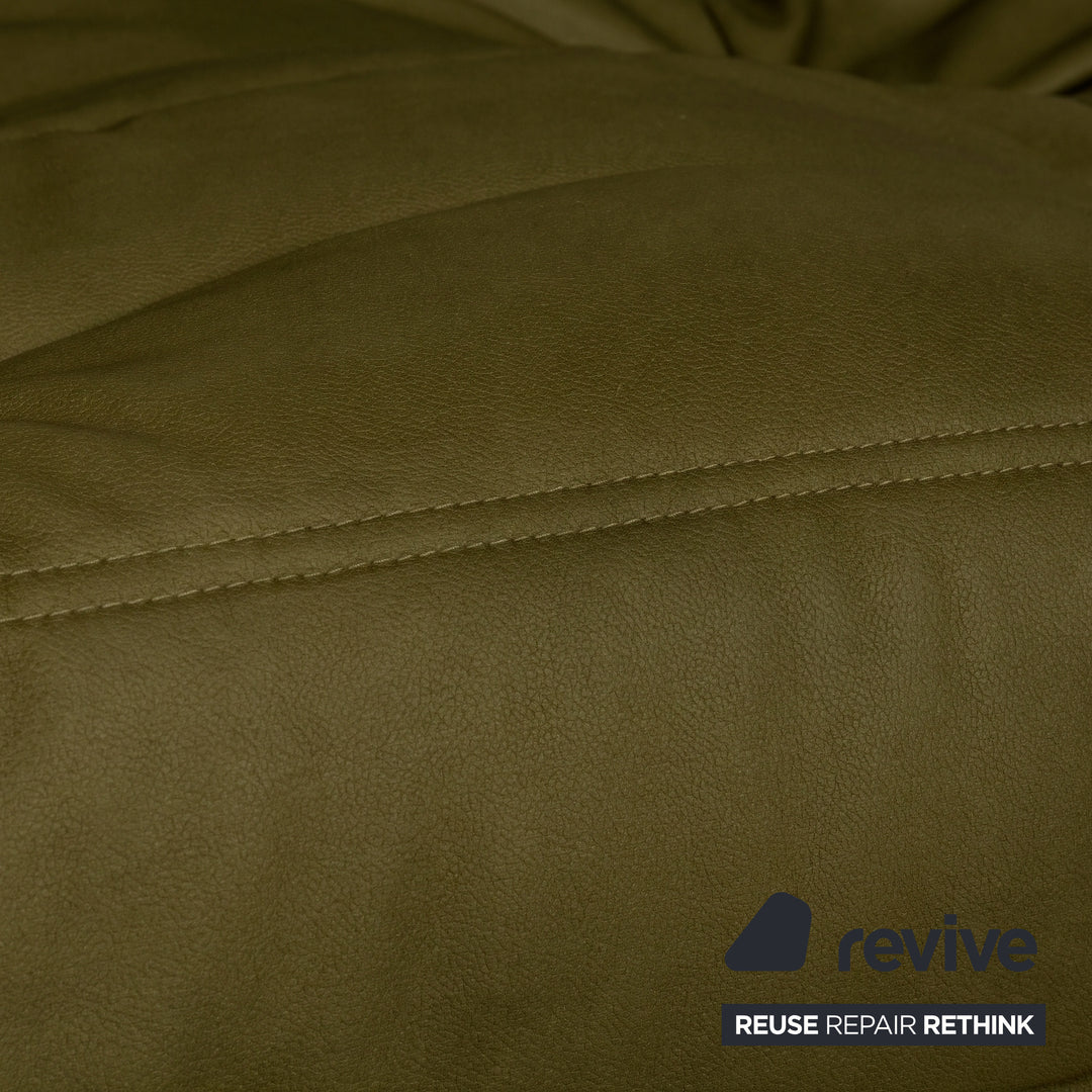 Ligne Roset Togo Dreisitzer Sofa Stoff Grün Waldmeister Couch Neubezug MALOU 157