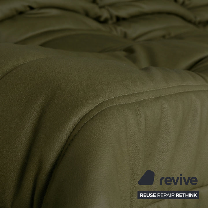 Ligne Roset Togo Dreisitzer Sofa Stoff Khaki Grün Couch Neubezug MALOU 159