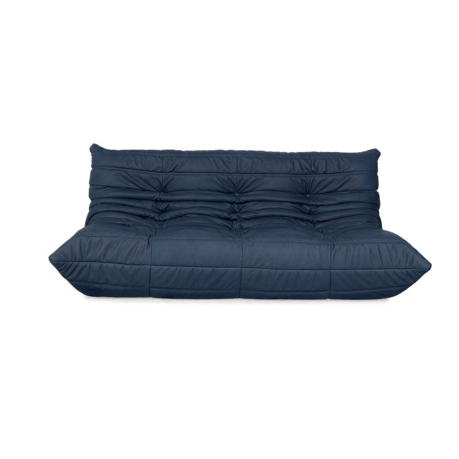 Ligne Roset Togo Dreisitzer Sofa Stoff Königsblau Blau Couch Neubezug MALOU 168