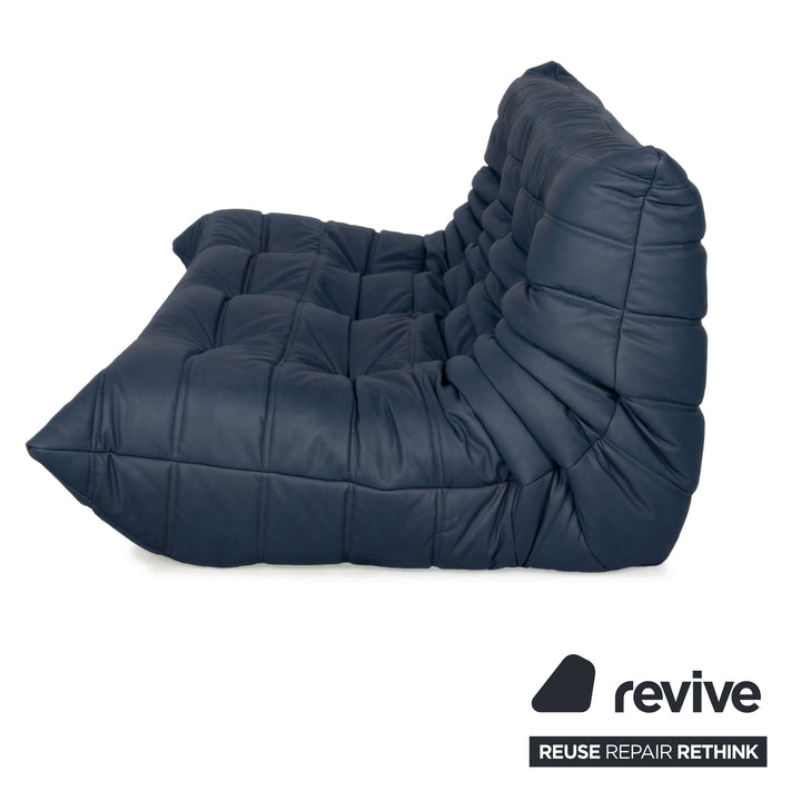 Ligne Roset Togo Dreisitzer Sofa Stoff Königsblau Blau Couch Neubezug MALOU 168