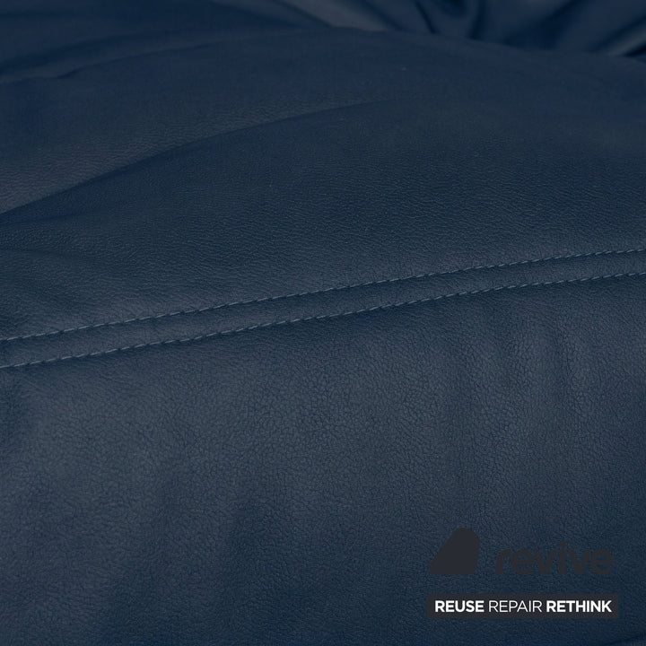 Ligne Roset Togo Dreisitzer Sofa Stoff Königsblau Blau Couch Neubezug MALOU 168