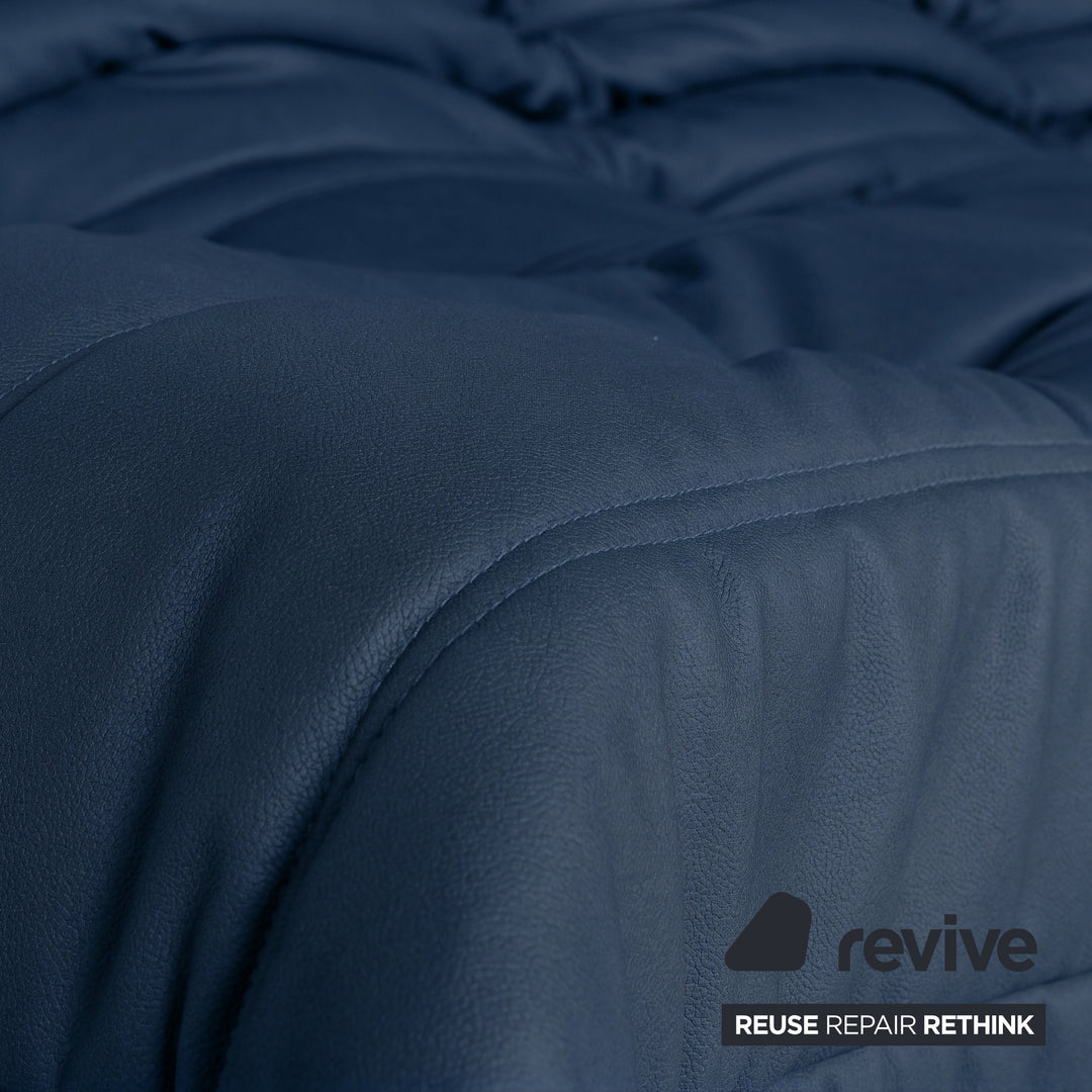 Ligne Roset Togo Dreisitzer Sofa Stoff Königsblau Blau Couch Neubezug MALOU 168