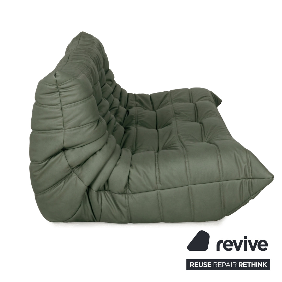 Ligne Roset Togo Dreisitzer Sofa Stoff Mint Grün Couch Neubezug MALOU 160