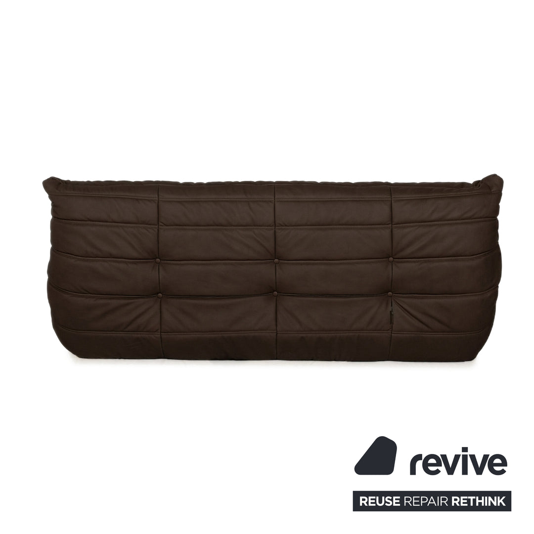 Ligne Roset Togo Dreisitzer Sofa Stoff Mokka Couch Neubezug MALOU 126