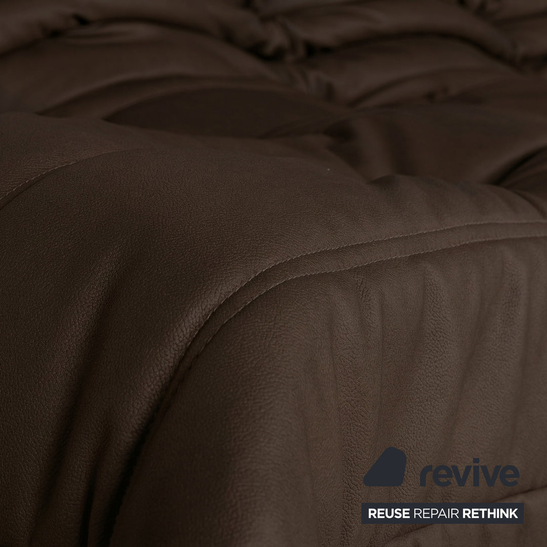 Ligne Roset Togo Dreisitzer Sofa Stoff Mokka Couch Neubezug MALOU 126