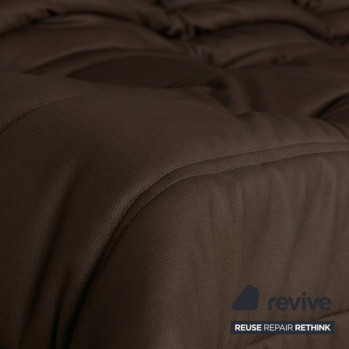 Ligne Roset Togo Dreisitzer Sofa Stoff Mokka Couch Neubezug MALOU 126