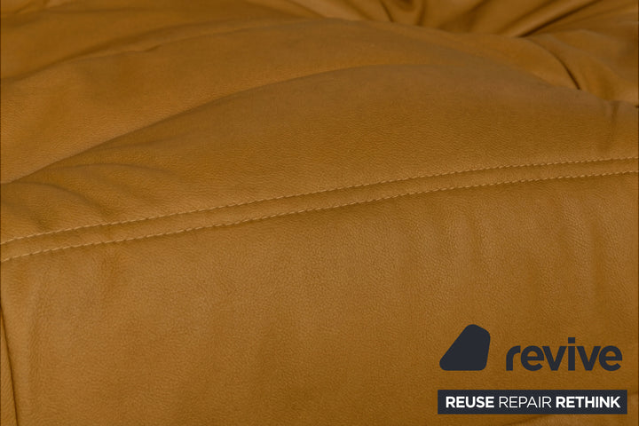 Ligne Roset Togo Dreisitzer Sofa Stoff Ocker Couch Neubezug