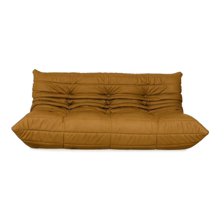 Ligne Roset Togo Dreisitzer Sofa Stoff Ocker Couch Neubezug