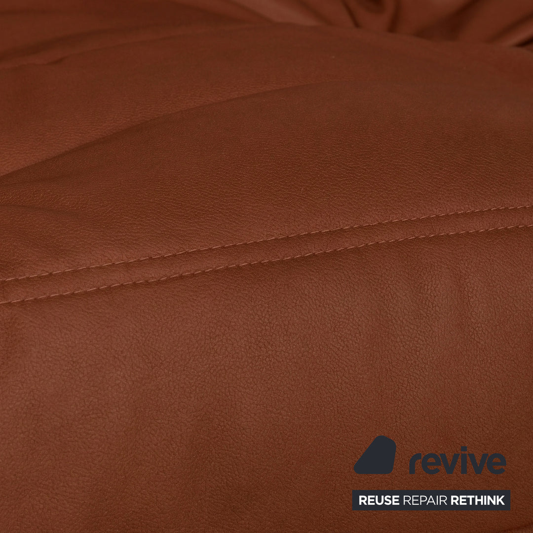 Ligne Roset Togo Dreisitzer Sofa Stoff Orange Couch Neubezug MALOU 134