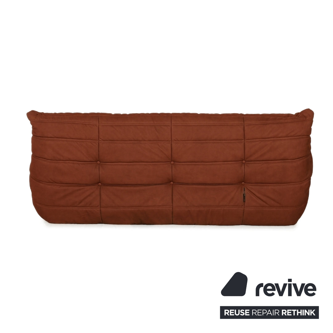 Ligne Roset Togo Dreisitzer Sofa Stoff Orange Couch Neubezug MALOU 134