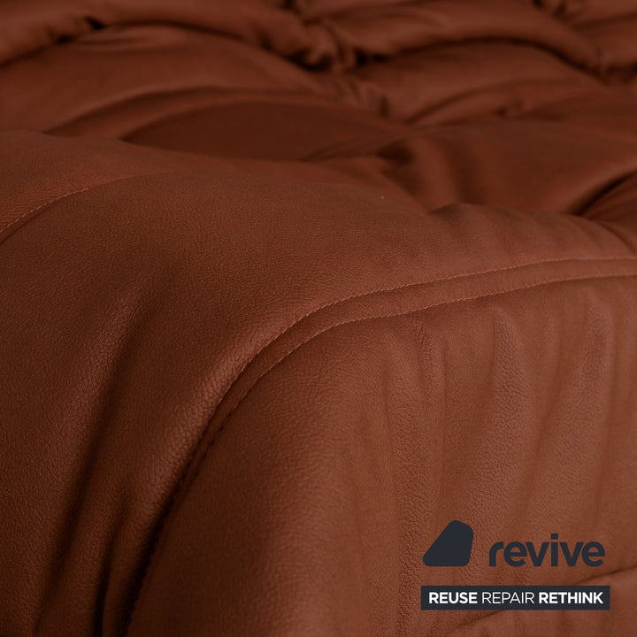 Ligne Roset Togo Dreisitzer Sofa Stoff Orange Couch Neubezug MALOU 134