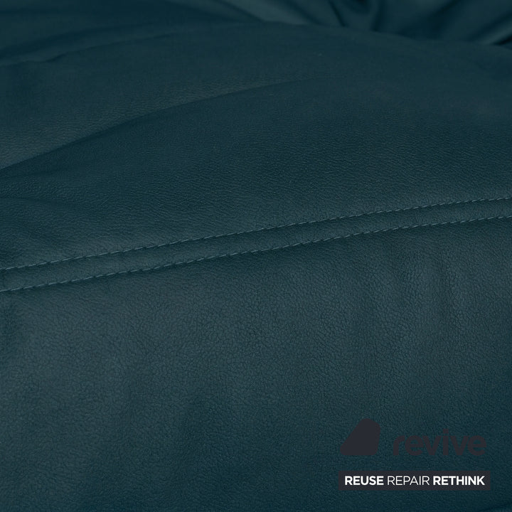 Ligne Roset Togo Dreisitzer Sofa Stoff Petrolblau Couch Neubezug MALOU 163
