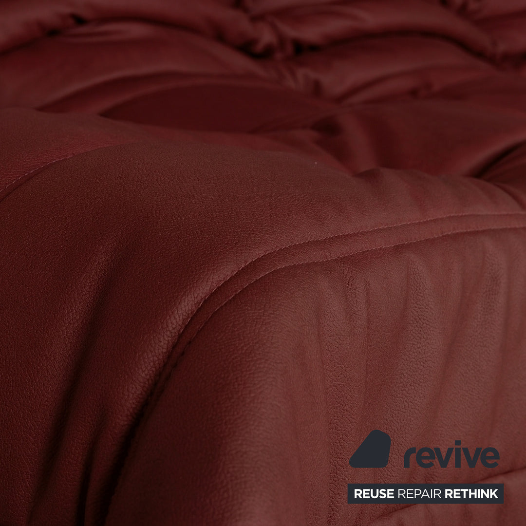 Ligne Roset Togo Dreisitzer Sofa Stoff Rot Bordeaux Couch Neubezug MALOU 138